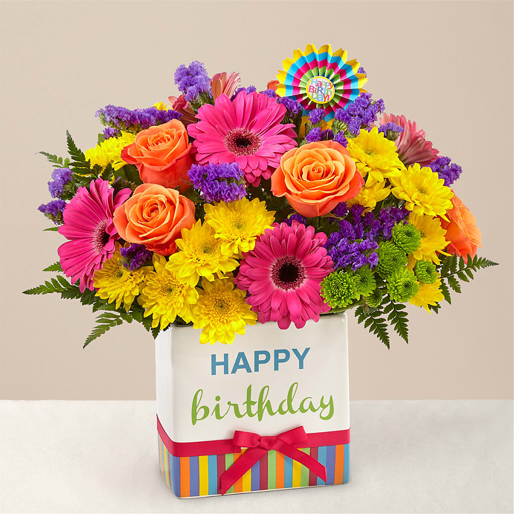 Birthday Brights Bouquet – Bloom N Grow Floral Design, Atascadero CA