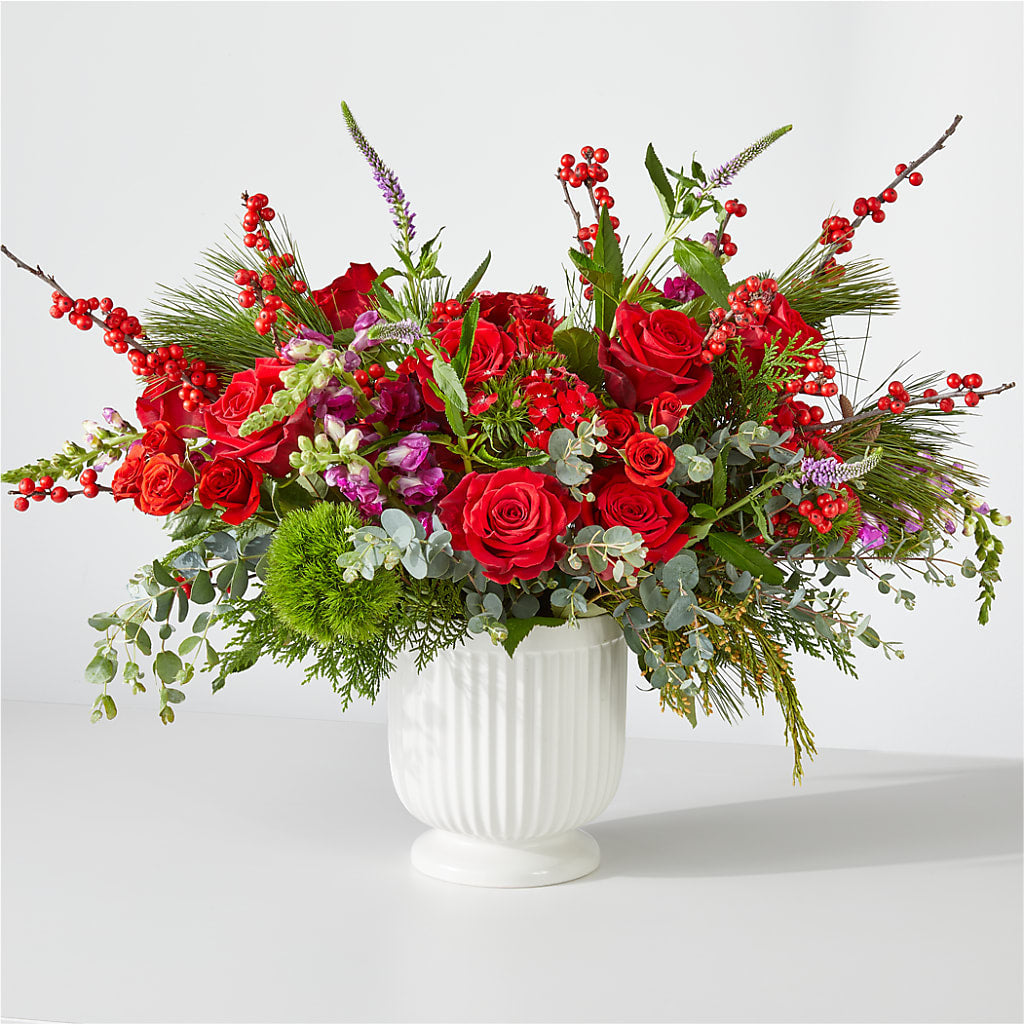 Big Red Bow Bouquet – Bloom N Grow Floral Design, Atascadero CA