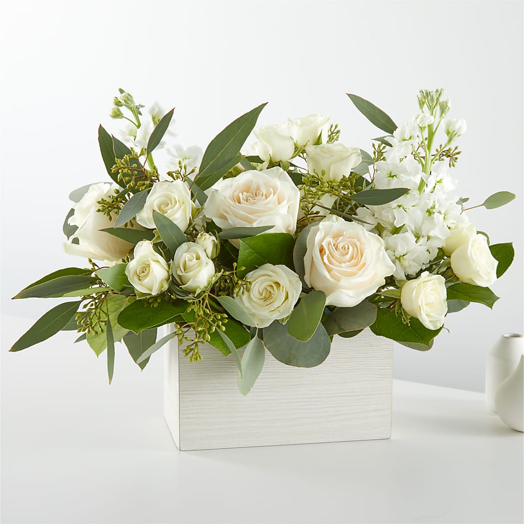 Fresh Linen Box Bouquet – Bloom N Grow Floral Design, Atascadero CA