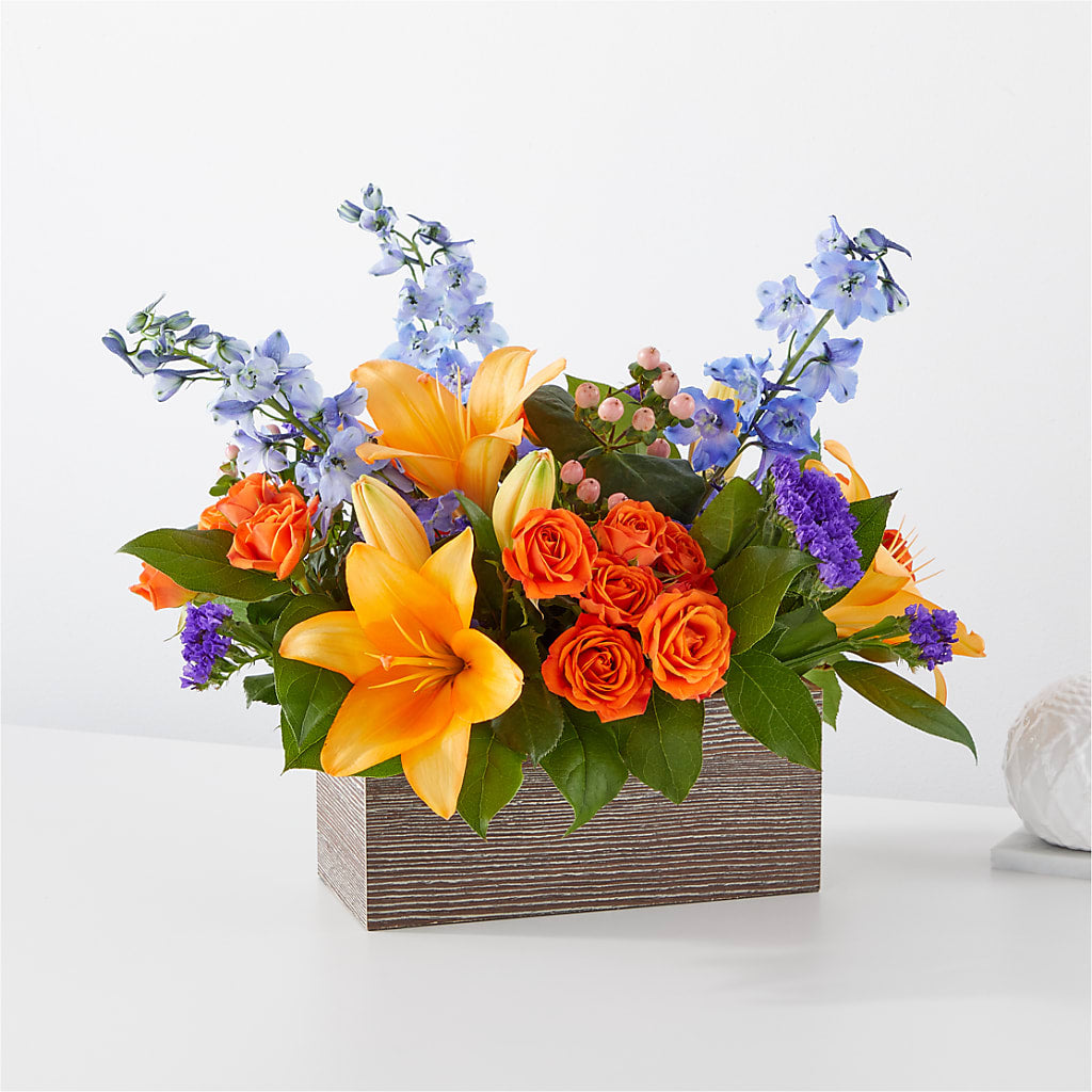 Radiant Citrus Box Bouquet – Bloom N Grow Floral Design, Atascadero CA