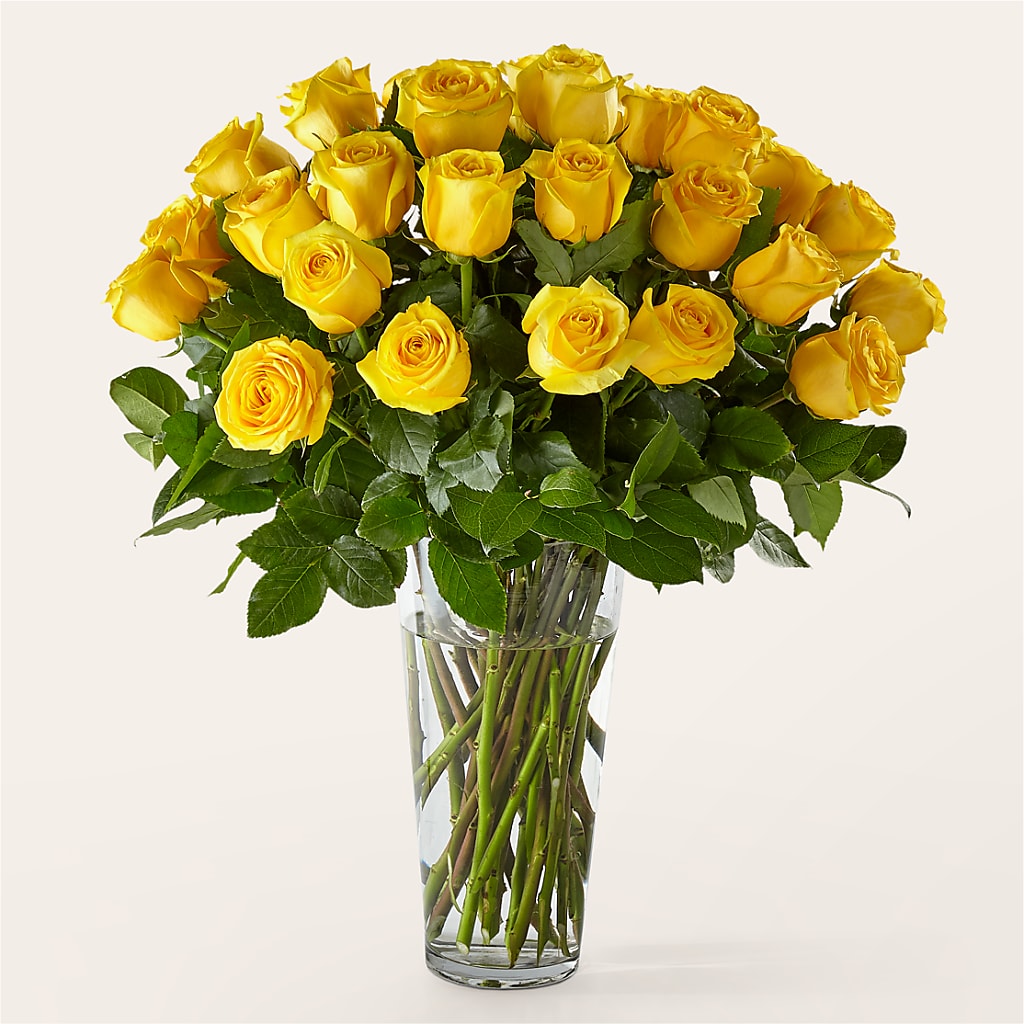 Long Stem Yellow Rose Bouquet – Bloom N Grow Floral Design, Atascadero CA