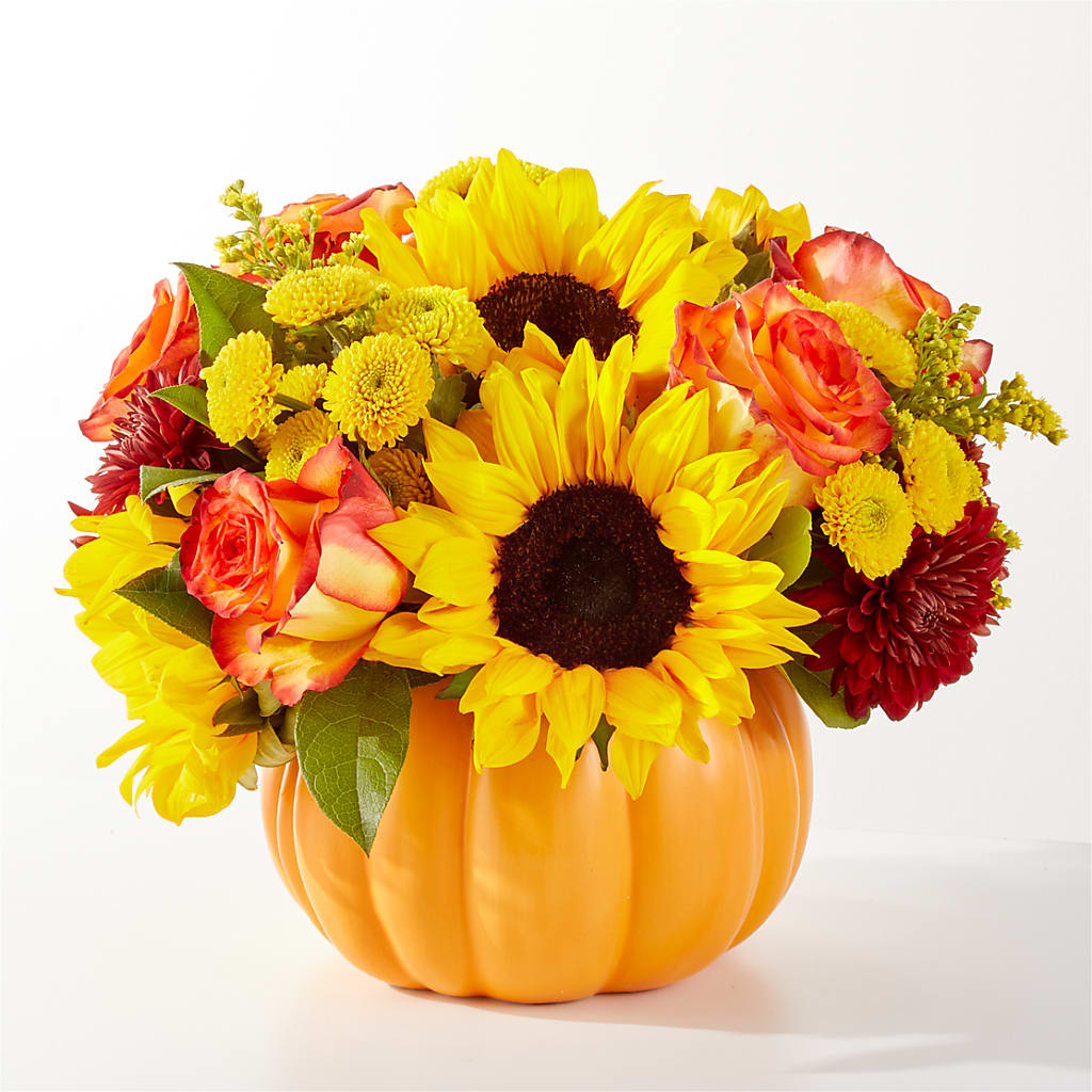 Golden Gourd Pumpkin Bouquet – Bloom N Grow Floral Design, Atascadero CA