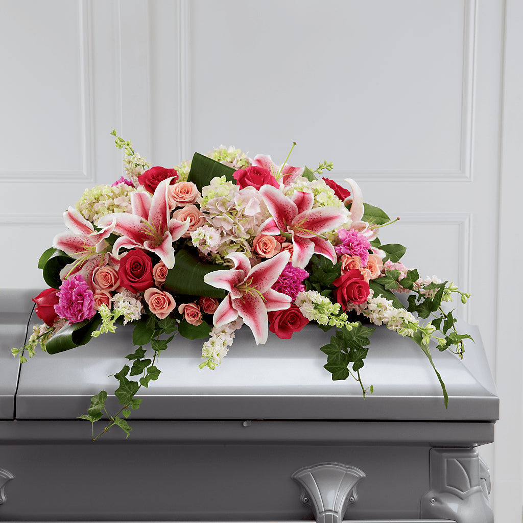 Splendid Grace Casket Spray – Bloom N Grow Floral Design, Atascadero CA