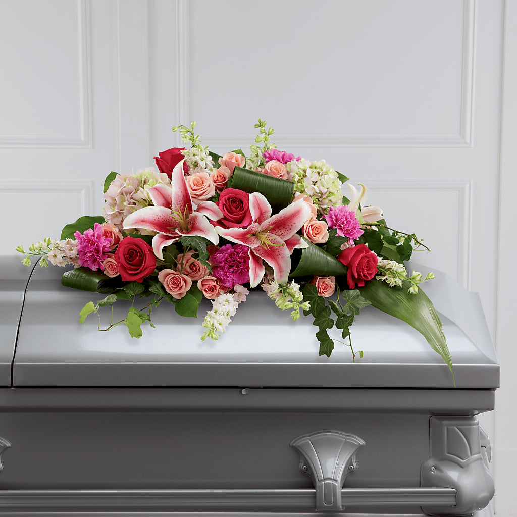 Splendid Grace Casket Spray – Bloom N Grow Floral Design, Atascadero CA