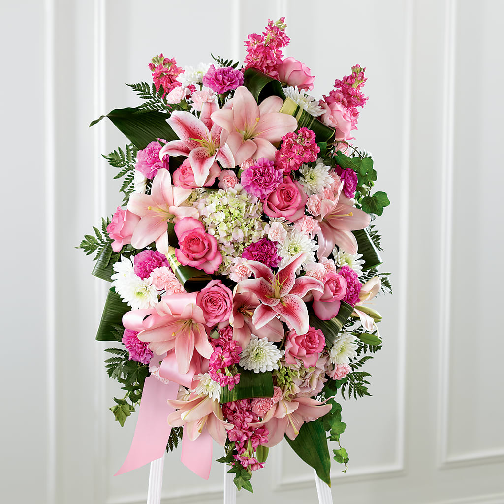 Comforting Standing Spray – Bloom N Grow Floral Design, Atascadero CA