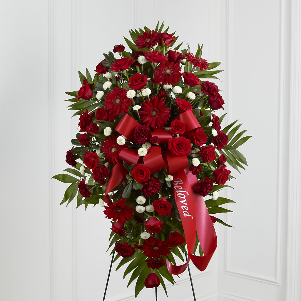 Treasured Memories Standing Spray – Bloom N Grow Floral Design, Atascadero CA