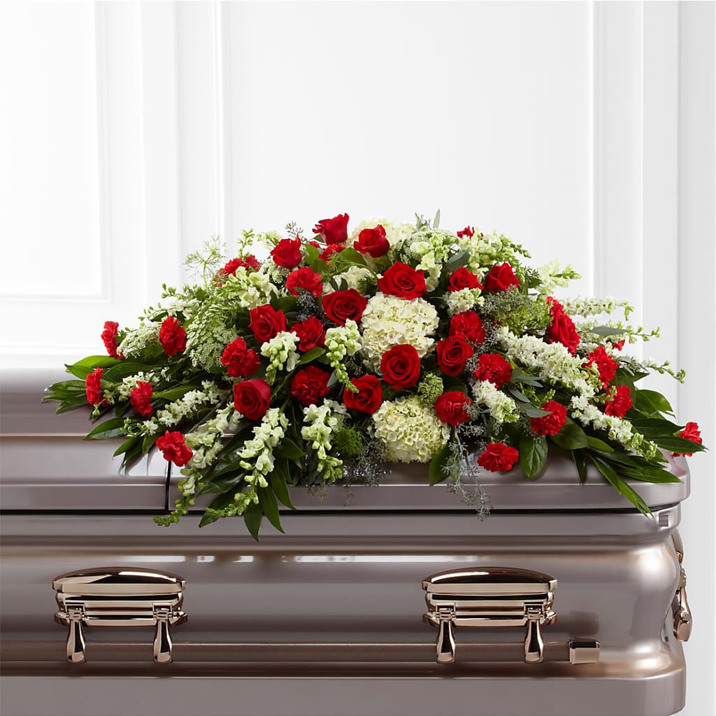Sincerity Casket Spray – Bloom N Grow Floral Design, Atascadero CA
