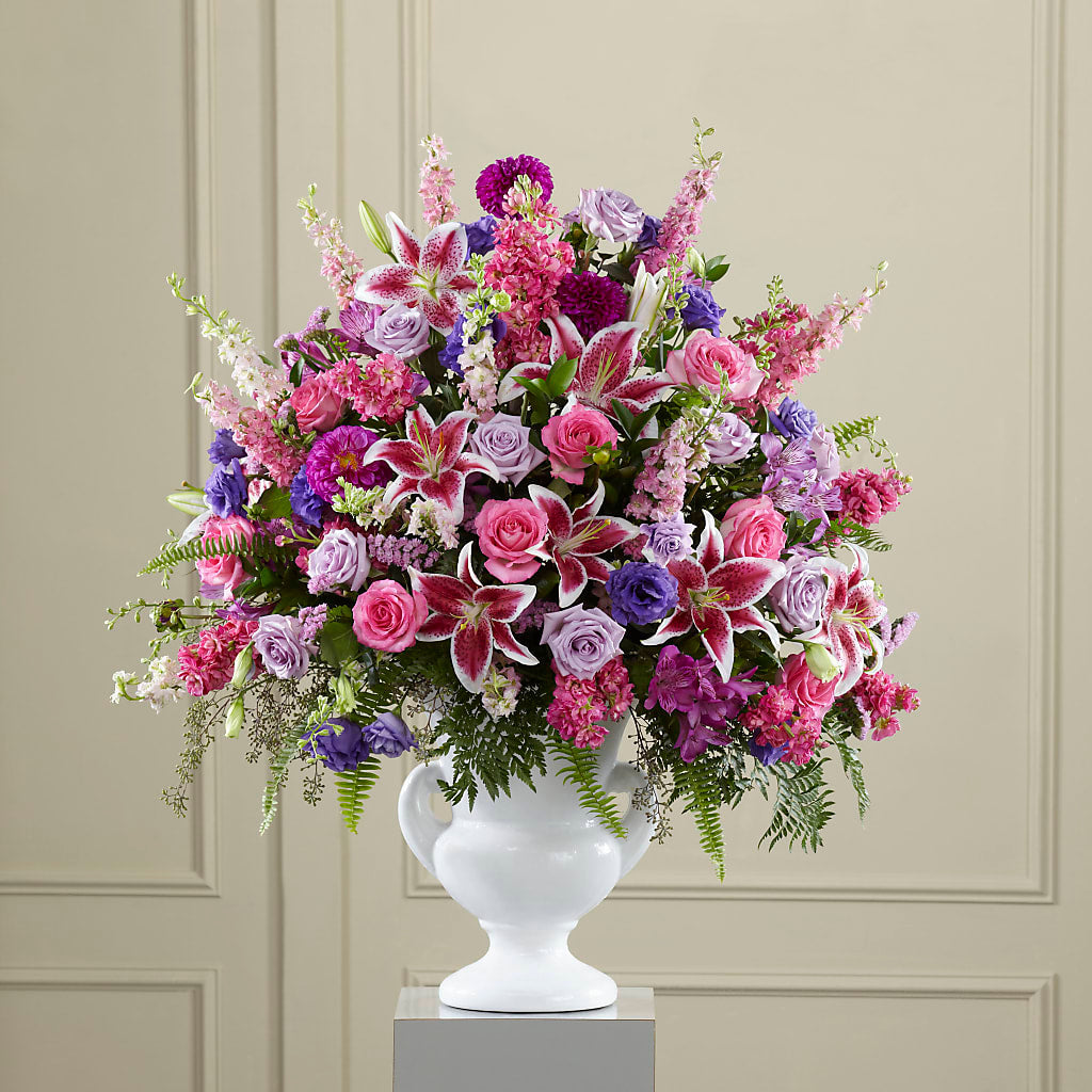 Peaceful Tribute Arrangement – Bloom N Grow Floral Design, Atascadero CA