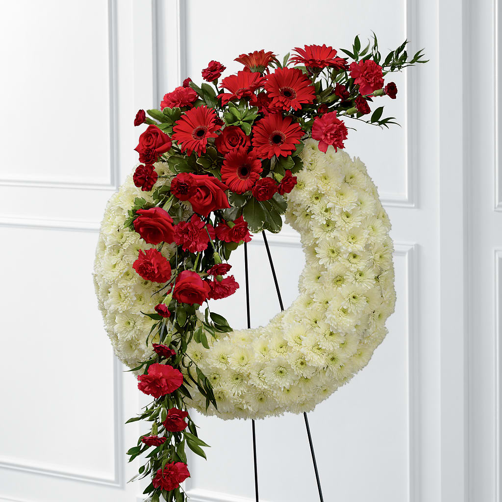 Graceful Tribute Wreath – Bloom N Grow Floral Design, Atascadero CA