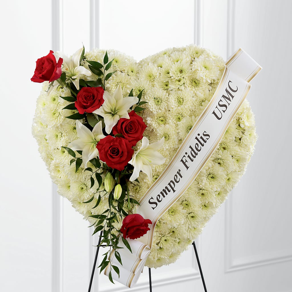 Heartfelt Hero Standing Heart – Bloom N Grow Floral Design, Atascadero CA
