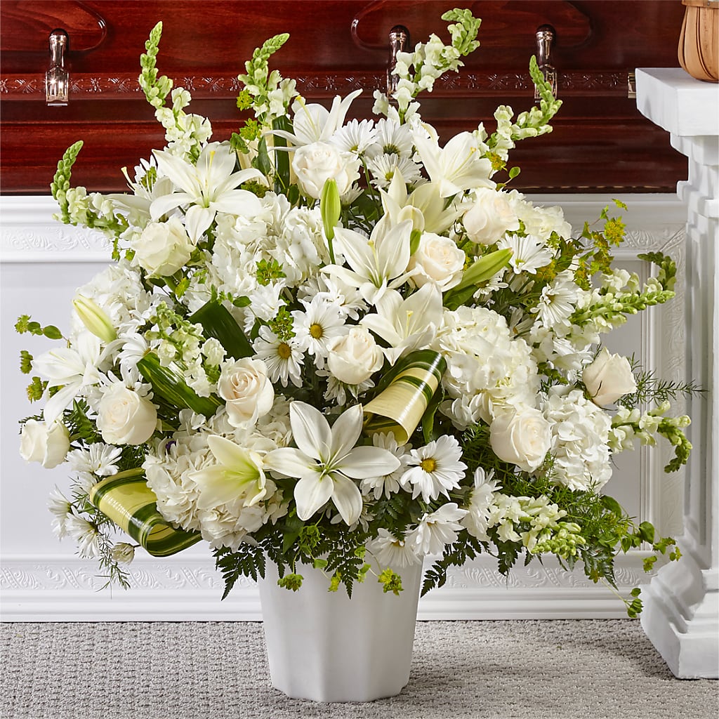 Thoughts of Tranquility Floor Basket – Bloom N Grow Floral Design, Atascadero CA