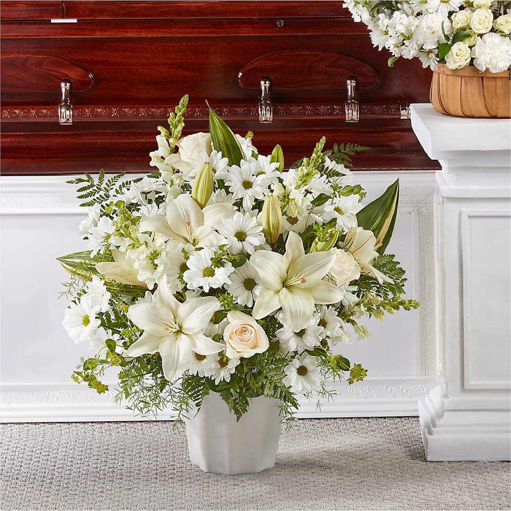 Thoughts of Tranquility Floor Basket – Bloom N Grow Floral Design, Atascadero CA
