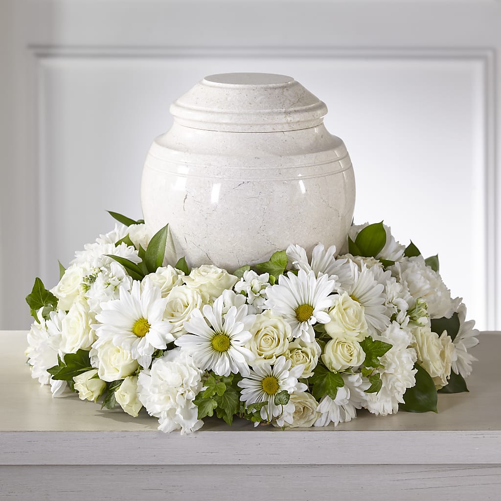 Ivory Gardens Cremation Adornment – Bloom N Grow Floral Design, Atascadero CA