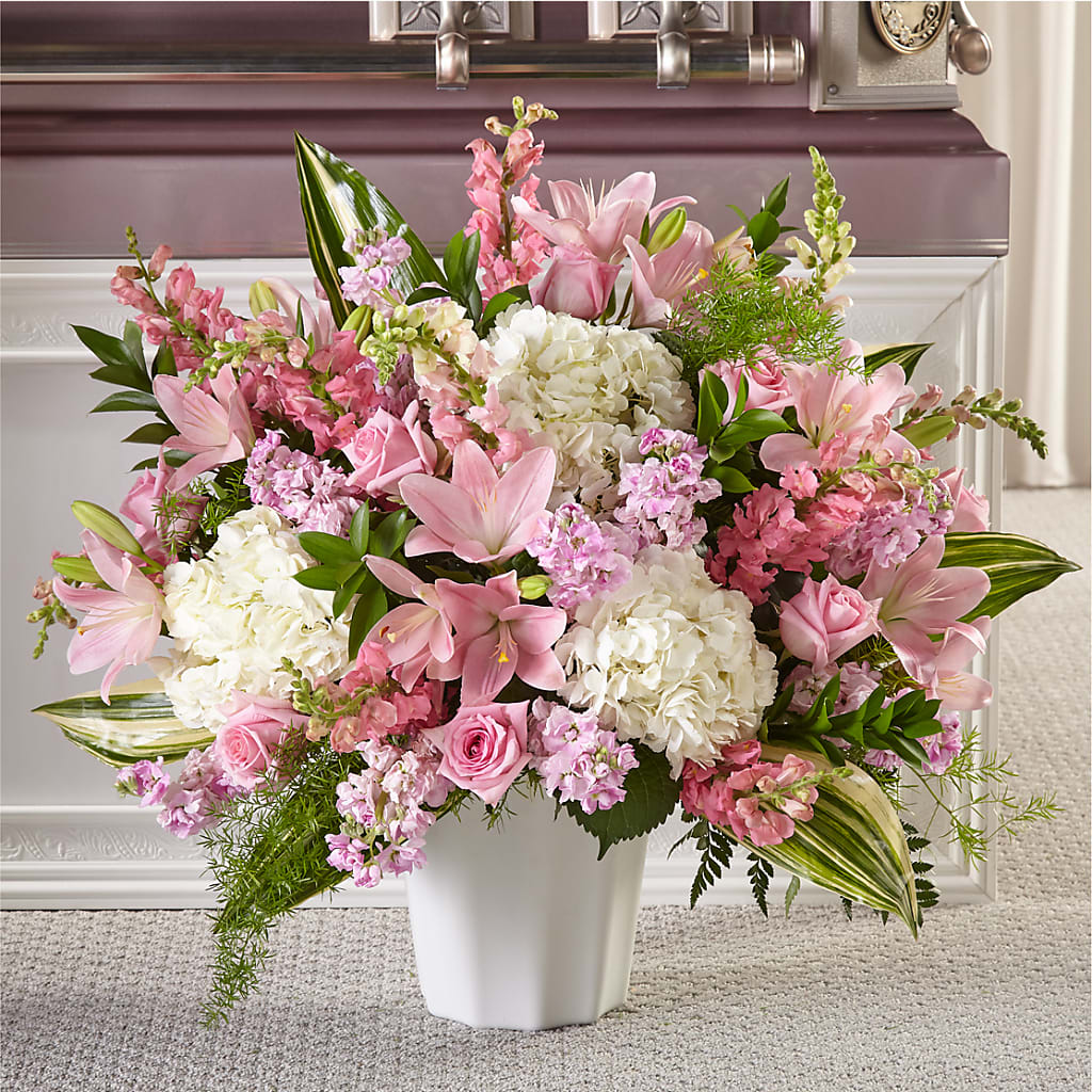 Simply Serene Floor Basket – Bloom N Grow Floral Design, Atascadero CA