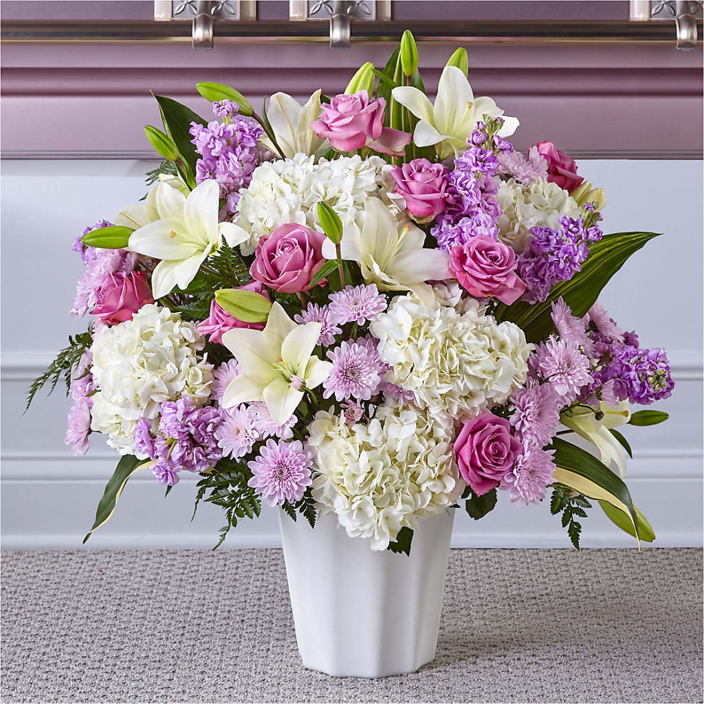 Heaven Sent Floor Basket – Bloom N Grow Floral Design, Atascadero CA