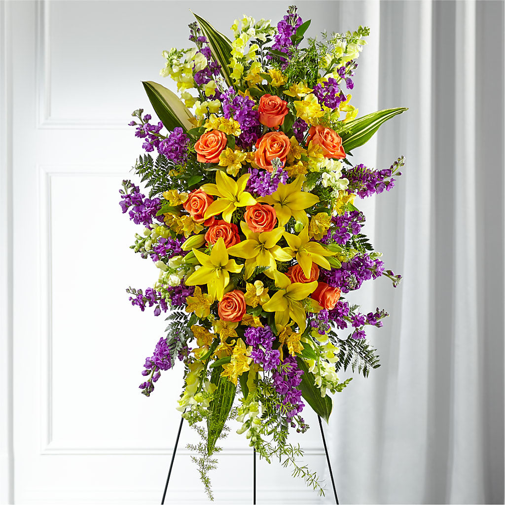 Thoughtful Prayers Standing Spray – Bloom N Grow Floral Design, Atascadero CA