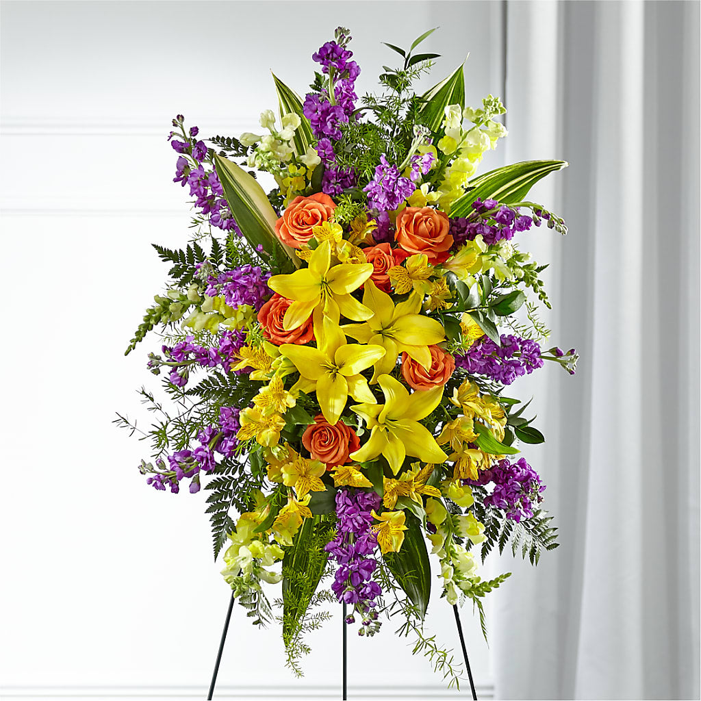 Thoughtful Prayers Standing Spray – Bloom N Grow Floral Design, Atascadero CA
