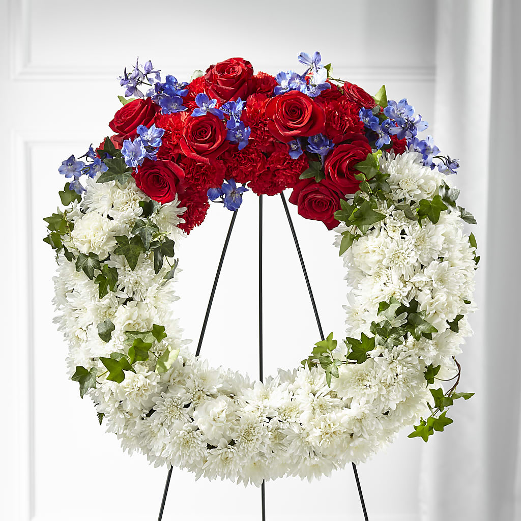 Patriotic Passion Wreath – Bloom N Grow Floral Design, Atascadero CA