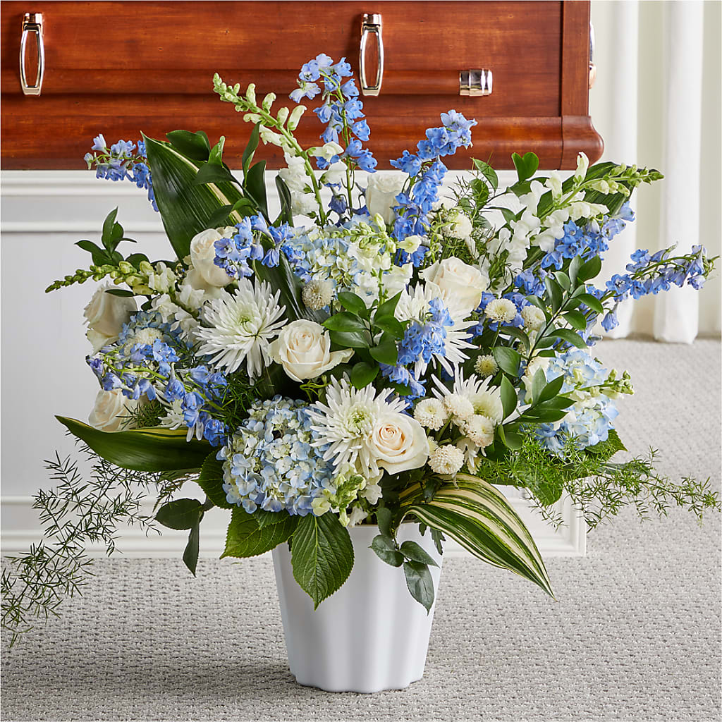 Everlasting Memories Floor Basket – Bloom N Grow Floral Design, Atascadero CA