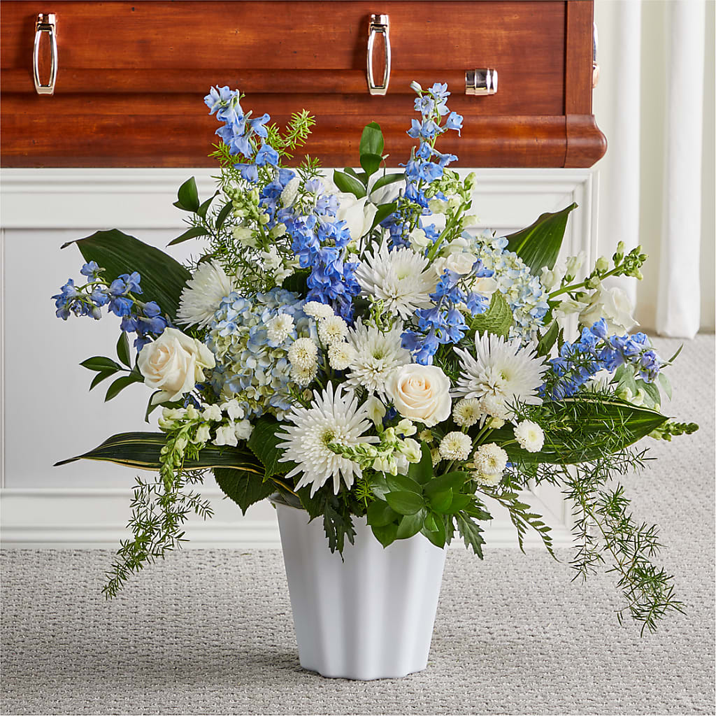Everlasting Memories Floor Basket – Bloom N Grow Floral Design, Atascadero CA