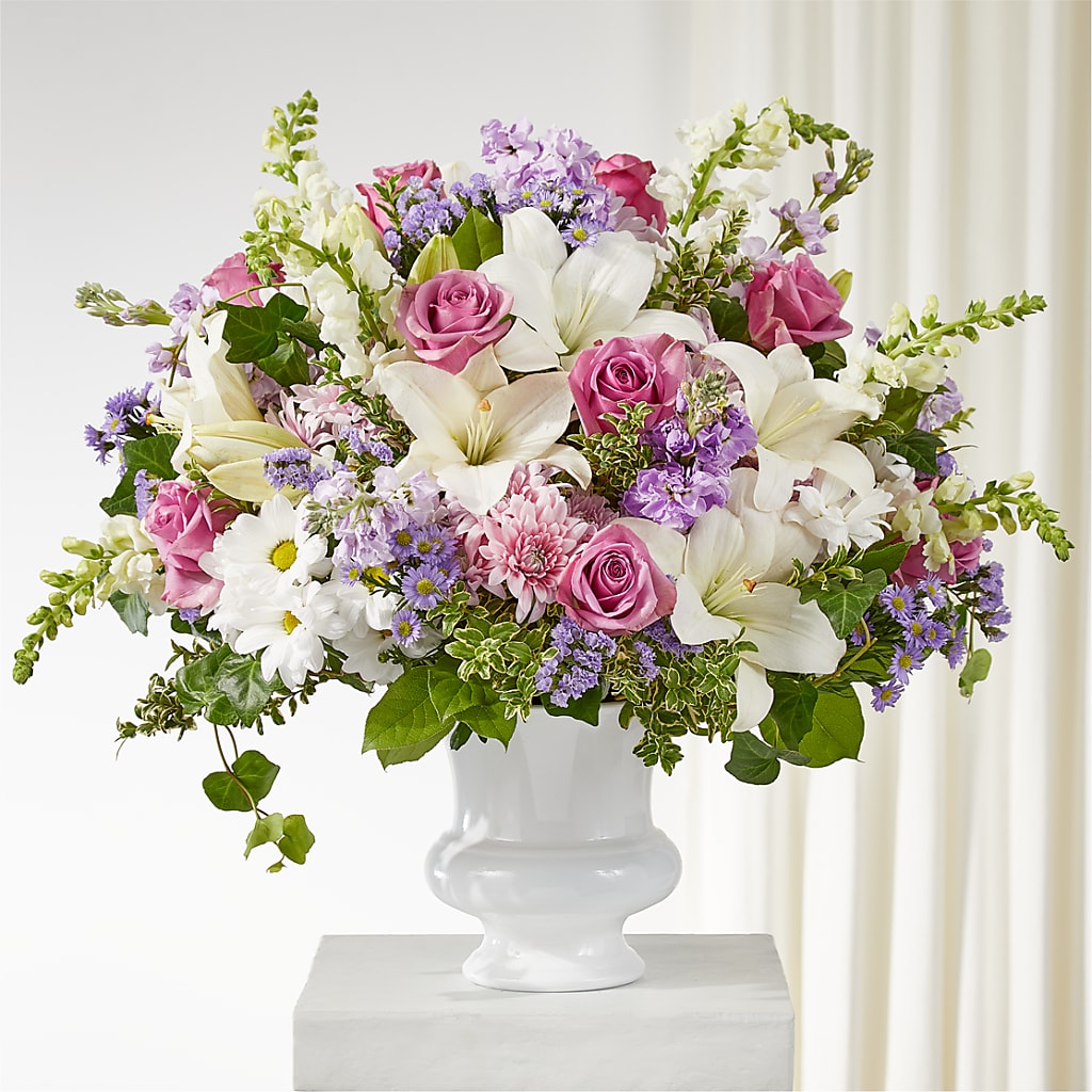Remarkable Life Urn Arrangement – Bloom N Grow Floral Design, Atascadero CA