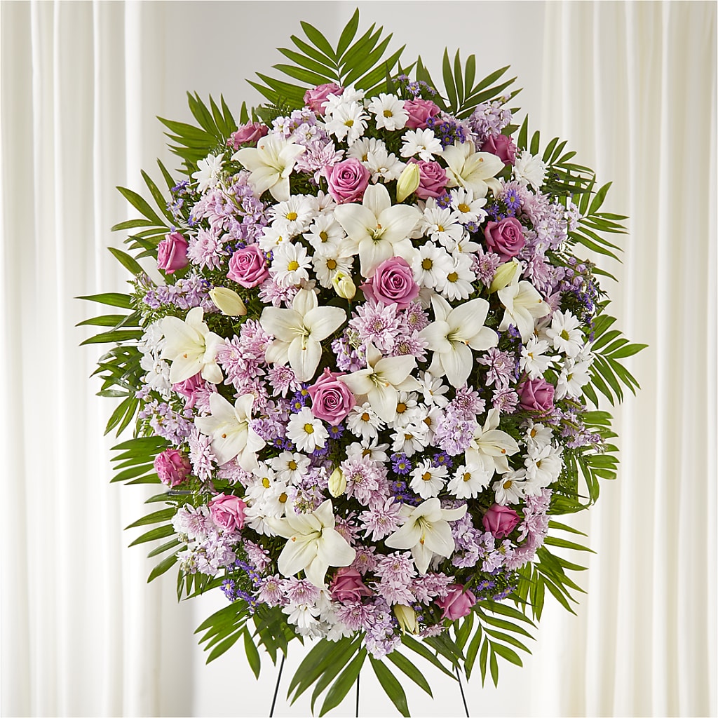 Surrounded by Love Standing Spray – Bloom N Grow Floral Design, Atascadero CA