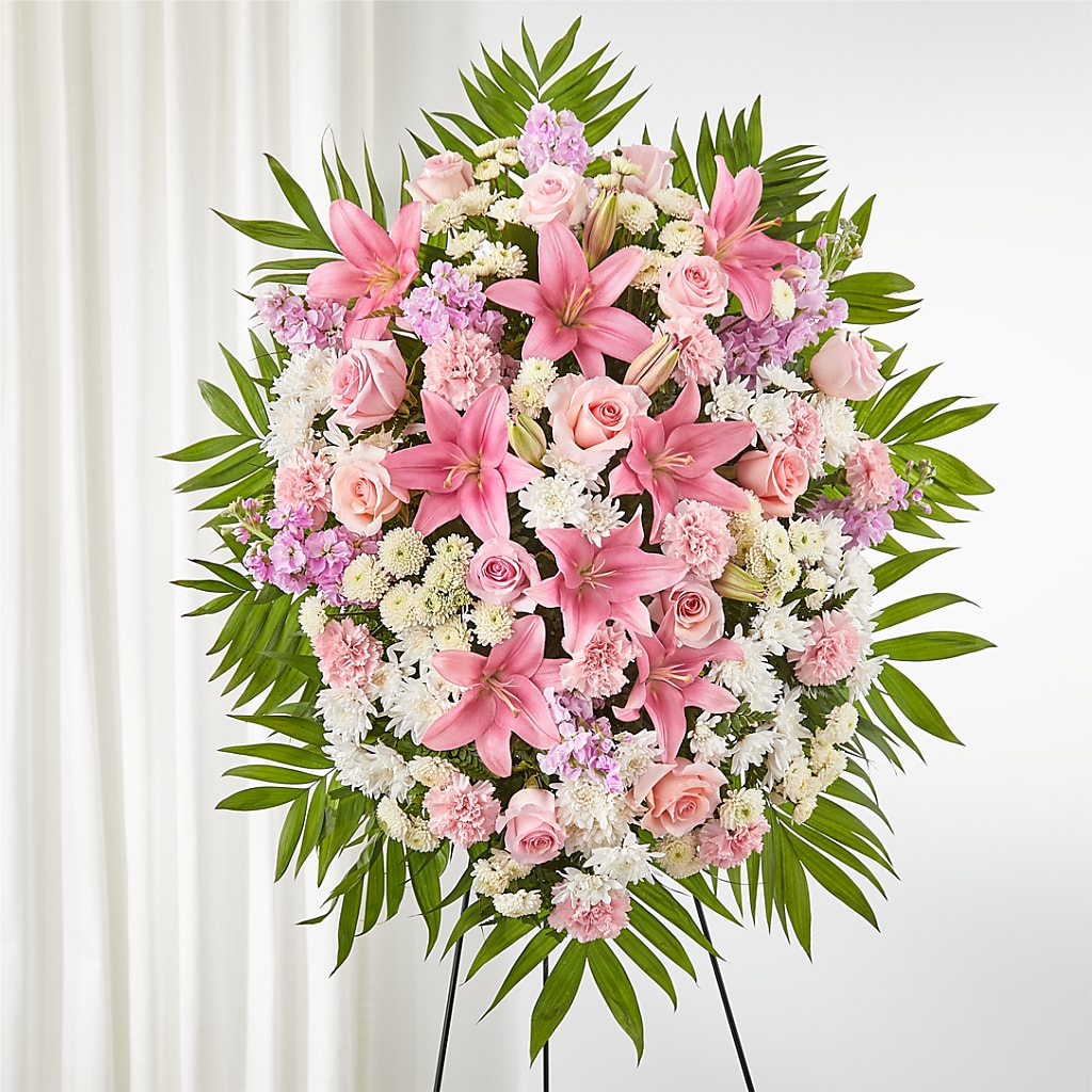 Offering Solace Standing Spray – Bloom N Grow Floral Design, Atascadero CA