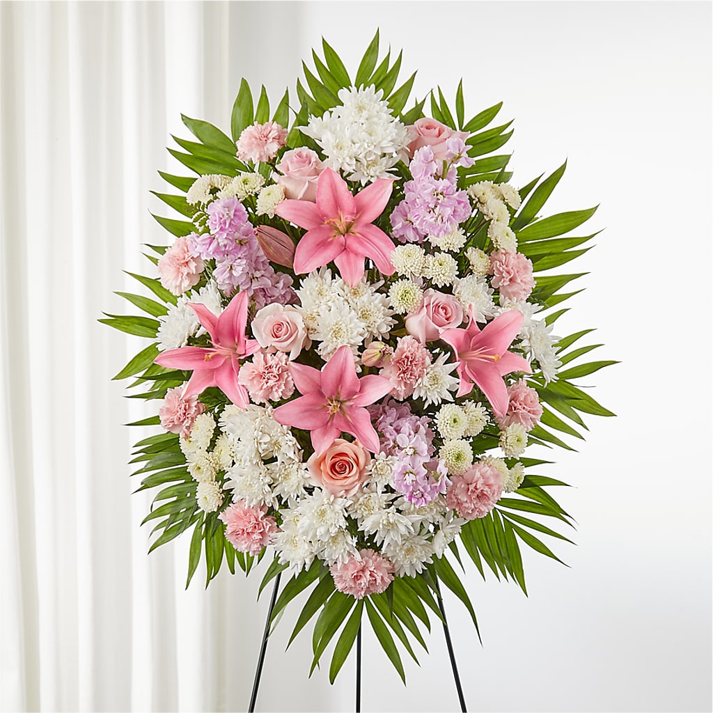 Offering Solace Standing Spray – Bloom N Grow Floral Design, Atascadero CA