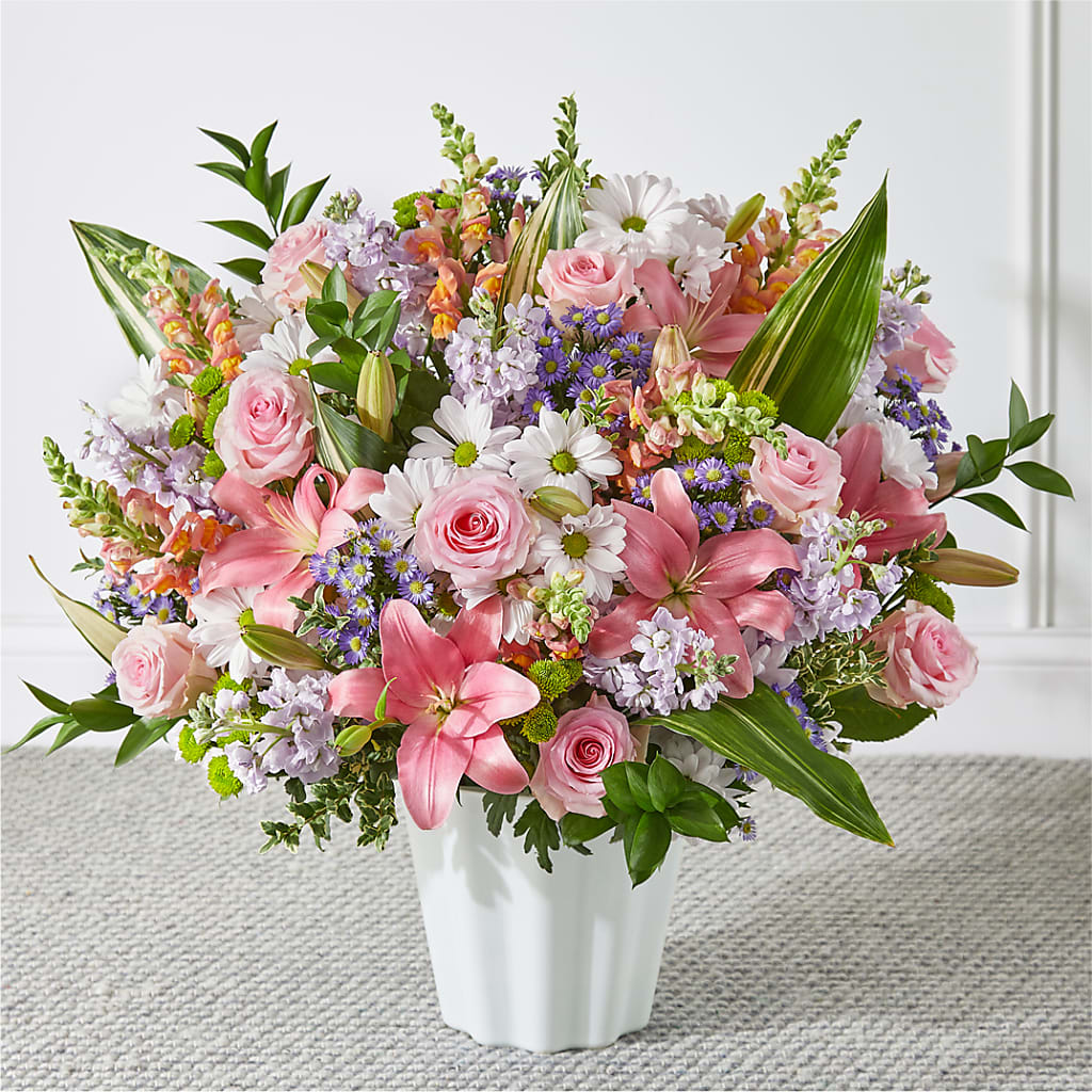Abundant Compassion Floor Basket – Bloom N Grow Floral Design, Atascadero CA