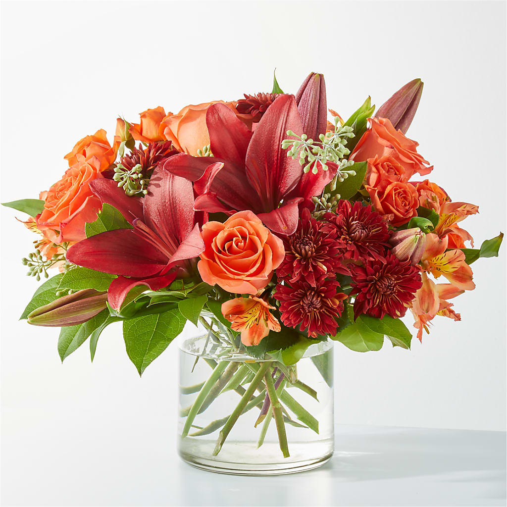 Crimson Leaves Bouquet – Bloom N Grow Floral Design, Atascadero CA