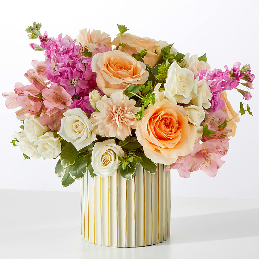 Paradise Bouquet with Ivory Vase – Bloom N Grow Floral Design, Atascadero CA
