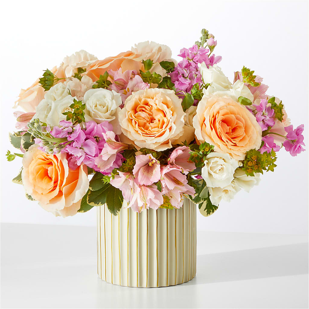 Paradise Bouquet with Ivory Vase – Bloom N Grow Floral Design, Atascadero CA