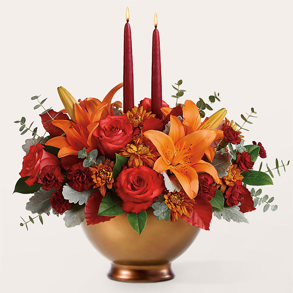 Fruits of Fall Centerpiece –  Bloom N Grow Floral Design, Atascadero CA