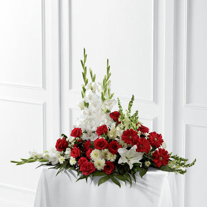 Crimson & White Arrangement –  Bloom N Grow Floral Design, Atascadero CA