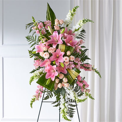 Elegant Embrace Standing Spray –  Bloom N Grow Floral Design, Atascadero CA
