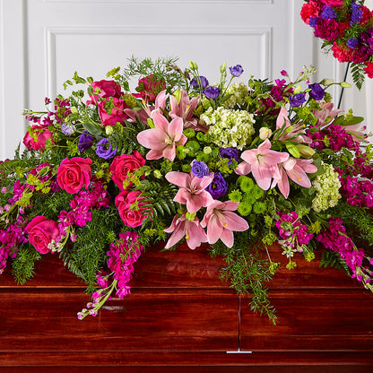 Radiant Tribute Casket Spray –  Bloom N Grow Floral Design, Atascadero CA