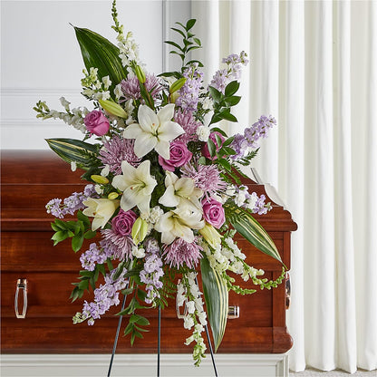 Grateful Hearts Standing Spray –  Bloom N Grow Floral Design, Atascadero CA