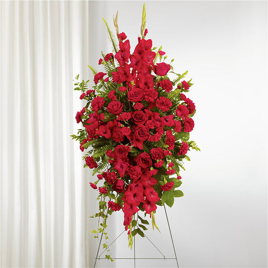 From the Heart Standing Spray –  Bloom N Grow Floral Design, Atascadero CA