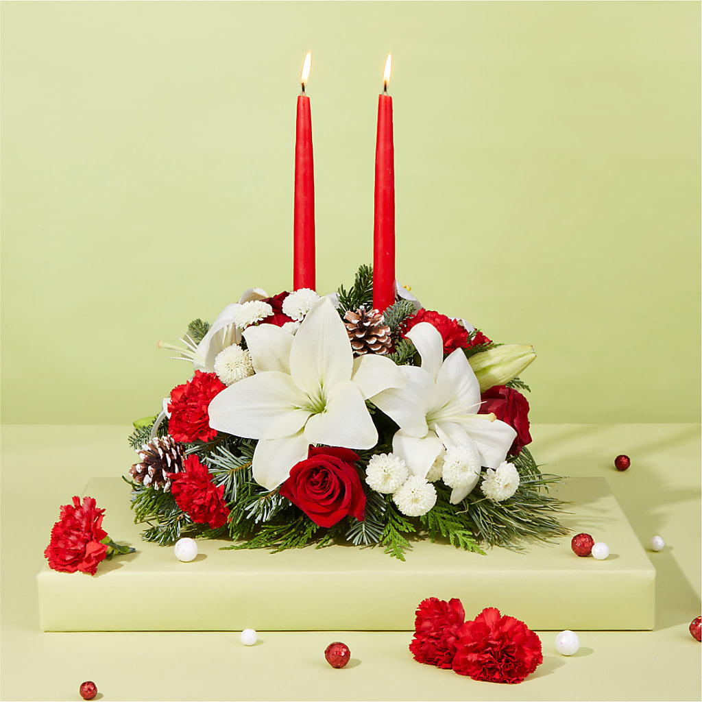 Seasonal Festivities Centerpiece –  Bloom N Grow Floral Design, Atascadero CA