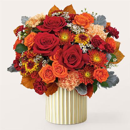 Merlot Bouquet with Ivory Vase –  Bloom N Grow Floral Design, Atascadero CA